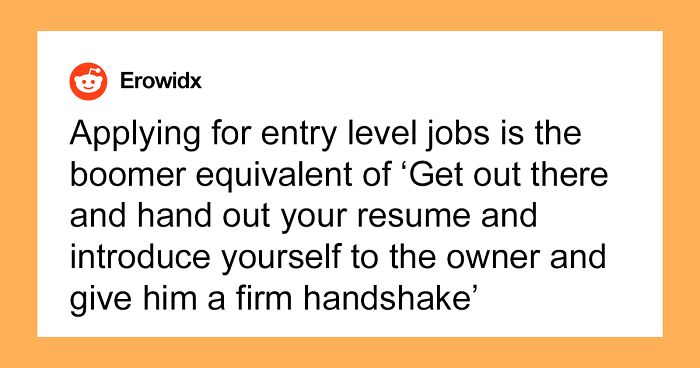 Folks Online Are Having A Discussion About The Requirement To Have Years Of Experience For Entry-Level Jobs