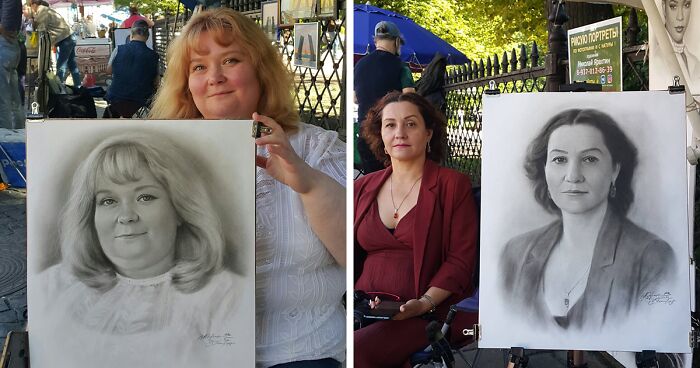 102 New Realistic Portraits Drawn By This Russian Street Artist