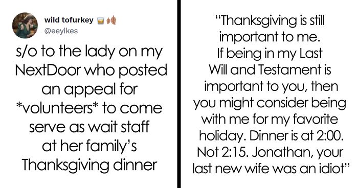 19 Times Entitled People Made Ridiculous Demands On Thanksgiving