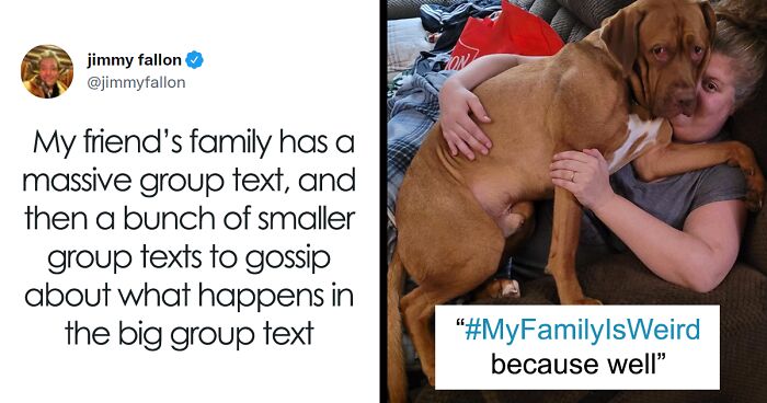 56 Of The Most Hilarious “My Family Is Weird Tweets” People Shared For Jimmy Fallon’s Challenge