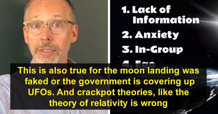 Psychology Educator Gives 4 Reasons Explaining Why People Fall For Conspiracy Theories