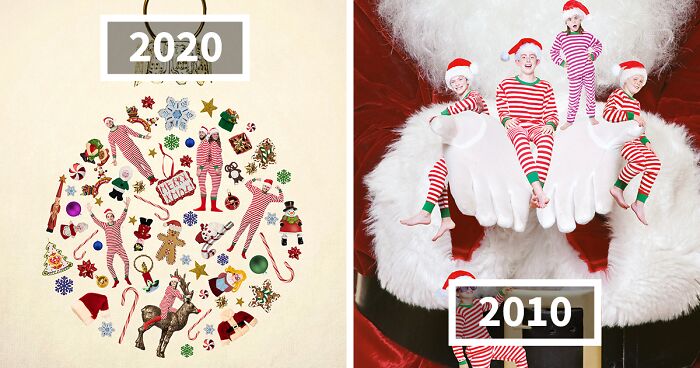 Our Family Has Been Creating Funny Christmas-Themed Holiday Cards, And Here's What We Made For The Past 25 Years (25 Pics)