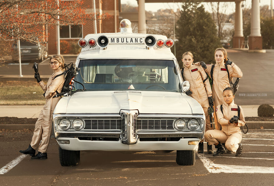 I Found An Ecto-1 Car And Recreated Scenes From Ghostbusters