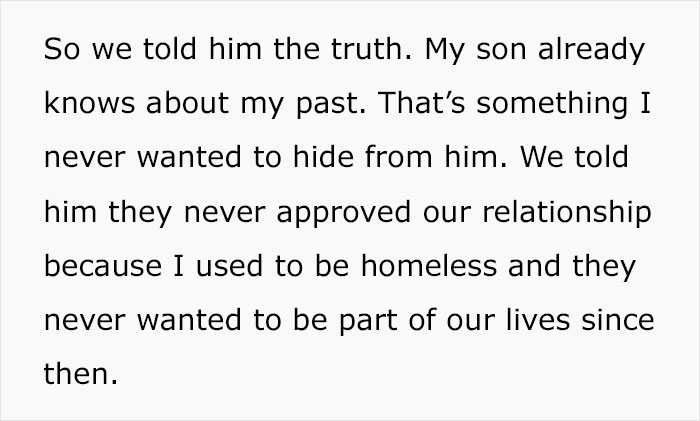 Dad Explains To 16 Y.O. Son That His Grandparents Cut Their Family Off Because Dad Used To Be Homeless, Ends Up Causing Family Drama