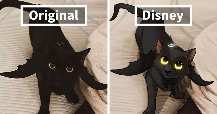 People Send Pics Of Their Pets To This Artist And She Disneyfies Them (30 New Pics)