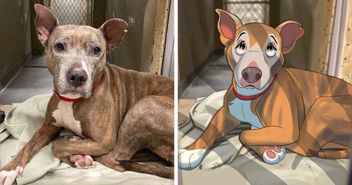 People Send Pics Of Their Pets To This Artist And She Disneyfies Them (30 New Pics)