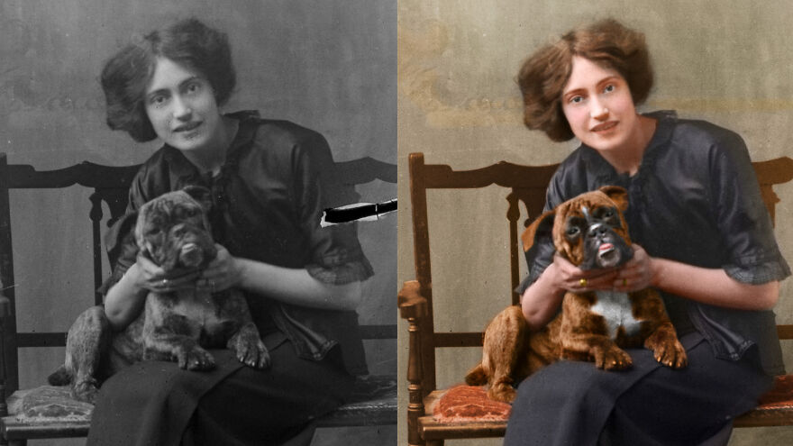 Restoration Of A 110-Year-Old Photo Using A.i.