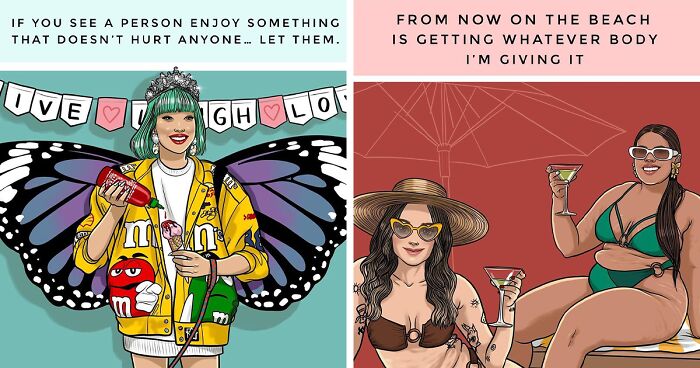 81 Comics On Societal Pressures And Self-acceptance For Women By This Artist (New Pics)