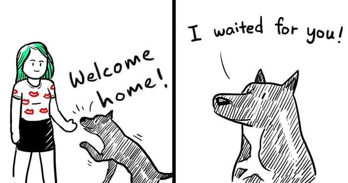 30 Comics That Show What Living With A Dog Is Really Like, By Xibang