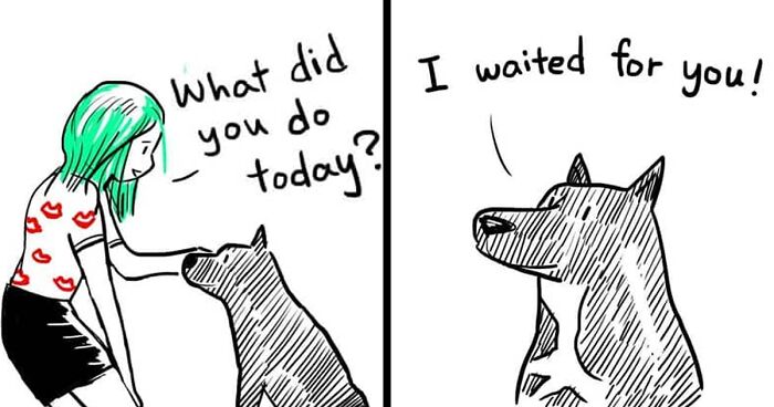 30 Comics That Show What Living With A Dog Is Really Like, By Xibang