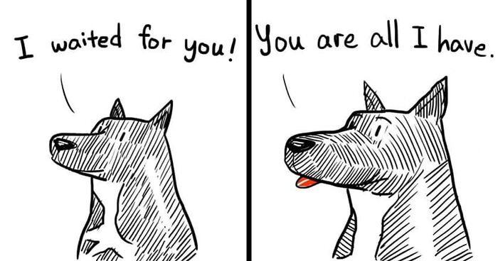 30 Comics That Show What Living With A Dog Is Really Like, By Xibang