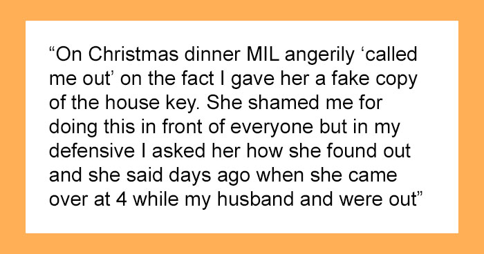 Nosey MIL Gets A Fake Key To Son’s Home, Gets Mad When Daughter-In-Law “Exposes” Her On Christmas