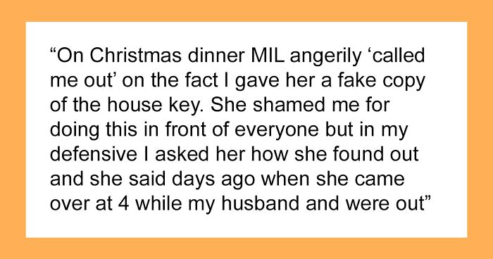 MIL Is So Nosey, Daughter-In-Law Decides To Give Her A Fake Key To Their New Home, Is Livid When She Exposes Her On Christmas