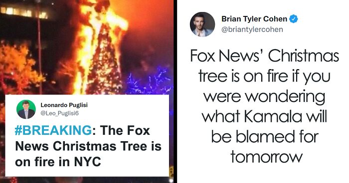 Fox News' Christmas Tree Was Set On Fire And Twitter's Reaction Is Savage (54 Posts)