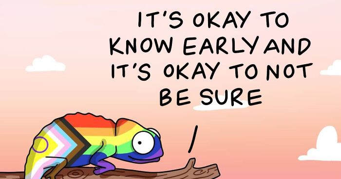 26 Wholesome Comics By Amee Wilson Where Chameleons Talk About Their Queer Identities And Sexualities