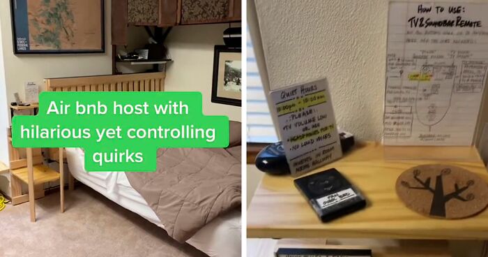 Guest Films How This Controlling Airbnb Host Has Left Rules And Instructions Absolutely Everywhere In The Room