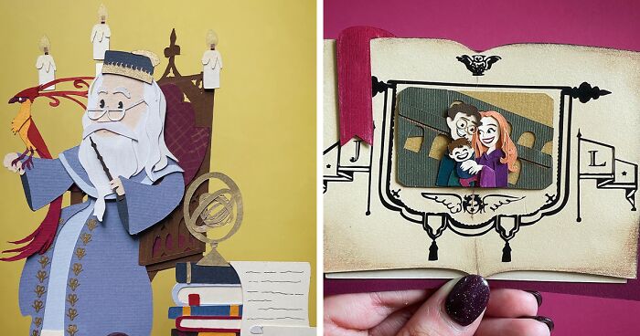 27 Paper Art Creations Based On Harry Potter Characters Done By Me