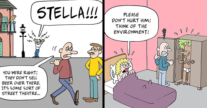 This Comics Artist Illustrates Absurd And Fun Situations That Might Make You Laugh (30 Pics)