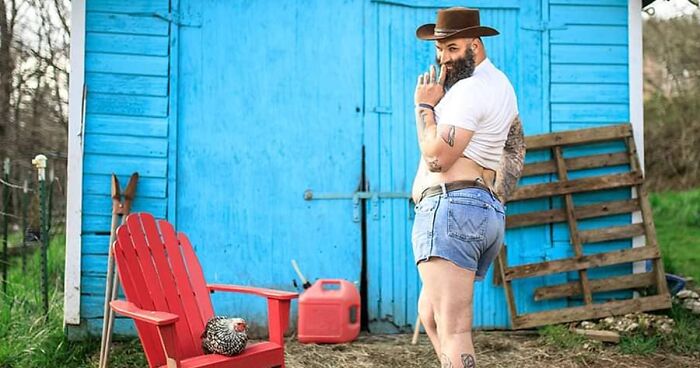 These Men Wore Dresses And Posed With Chickens For The New 