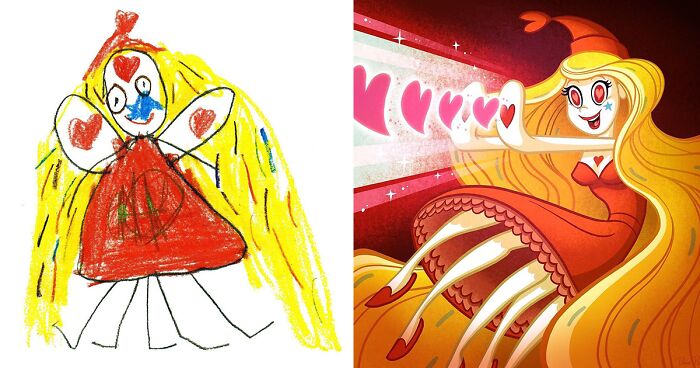 Each Week I Ask Kids To Draw Monsters, And Then Professional Artists Try To Recreate Them In Their Style (62 New Pics)