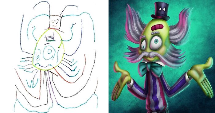 I Invited Artists From All Around The World To Draw Monsters Based On My Kids’ Designs (62 New Pics)