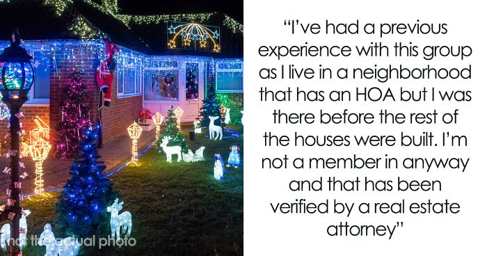 HOA Tries To Impose Christmas Light Rules On This Guy Who Doesn’t Belong To The Association, He Isn’t Putting Up With It