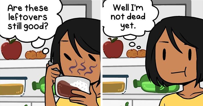 Artist Illustrates 40 Comics About Everyday Problems That Her 98k Fans Relate To (New Pics)