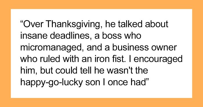 Dad Sets An Example By Supporting His Son Who Quit His $45,000 Job And Asked To Stay With Him