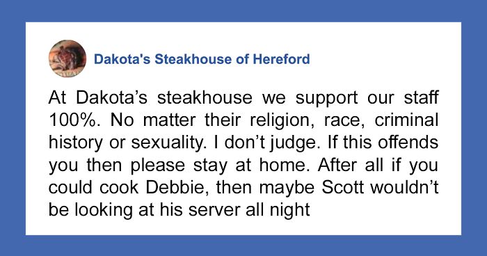 Texas Restaurant Owner’s Sharp Reply To A Homophobic Customer Goes Viral