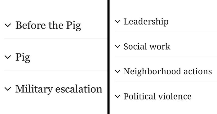 Twitter Shares Their Best Wikipedia Table Of Contents Finds That Sound Absurd When You Don’t Know The Article (15 Pics)