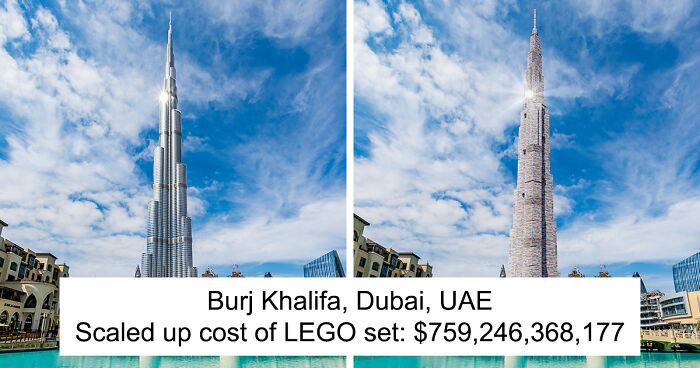 The Toy Zone Asked Digital Artists To Recreate 10 World-Famous Landmarks In LEGO, And They Calculated How Much It Would Cost