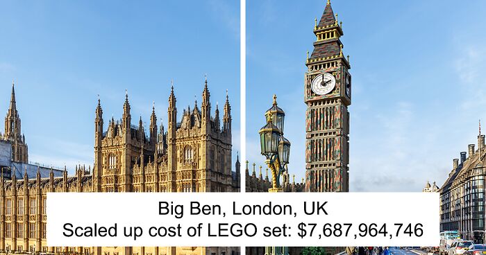 The Toy Zone Asked Digital Artists To Recreate Famous Landmarks In LEGO And Calculated How Much It Would Cost