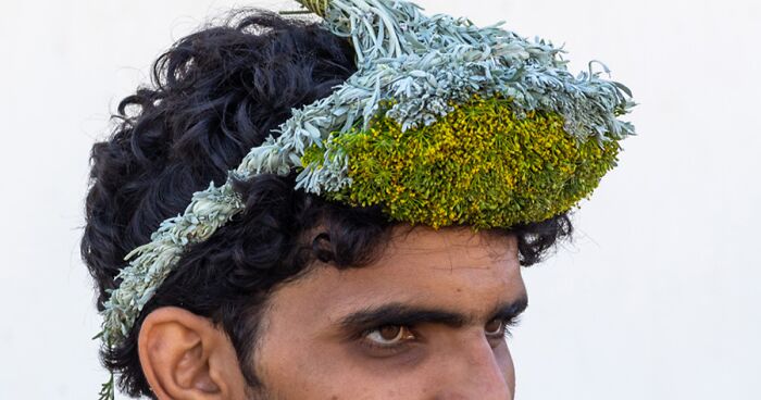 I Managed To Capture The Renowned Flower Men While Travelling In Saudi Arabia