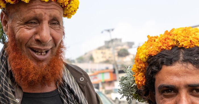 I Captured The Legendary Flower Men On My Trip To Saudi Arabia