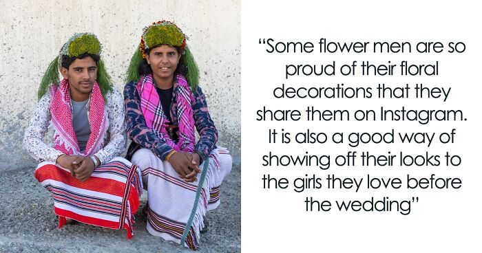 On My Trip To Saudi Arabia, I Met Male Members Of The Qahtan Tribe - Flower Men