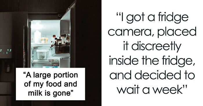 Woman Notices Her Food Is Being Stolen, Installs A Camera To See, Roommate Drama Ensues