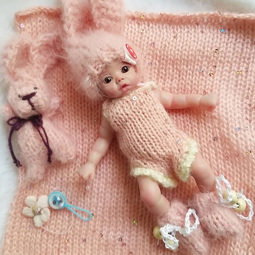 Tiny Silicone baby doll 