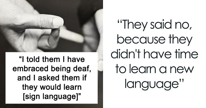 Parents Furious At Deaf Daughter Because She Won't Visit Them Until They Learn ASL