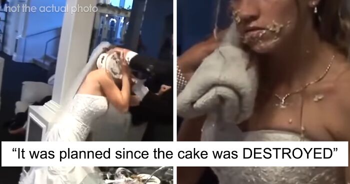 Bride Asked Her Husband To Not Smash Cake Into Her Face, He Did Exactly That, Now She Wants To Divorce Him