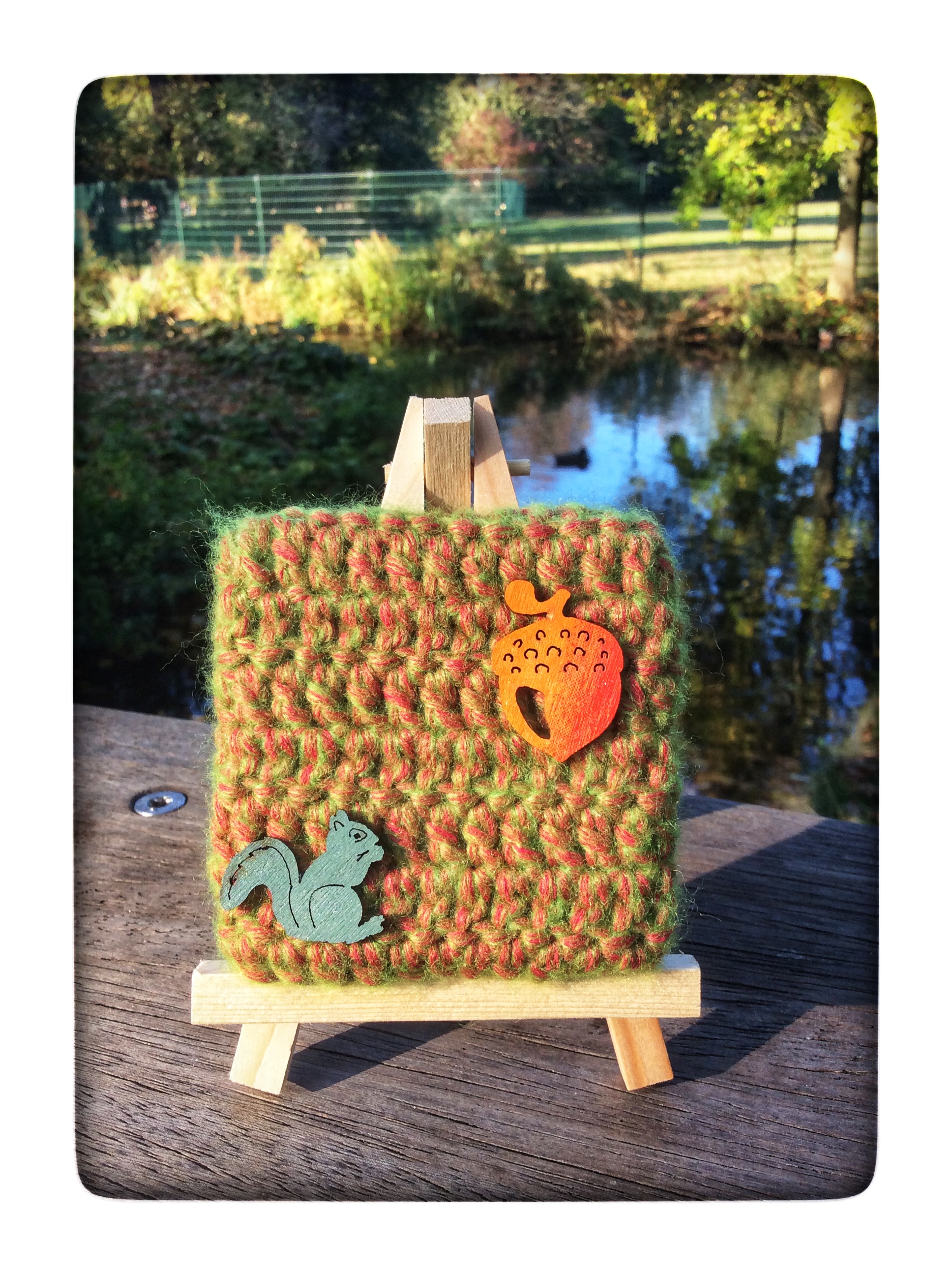 I Paint Mini Canvases With Crochet (14 Pics)