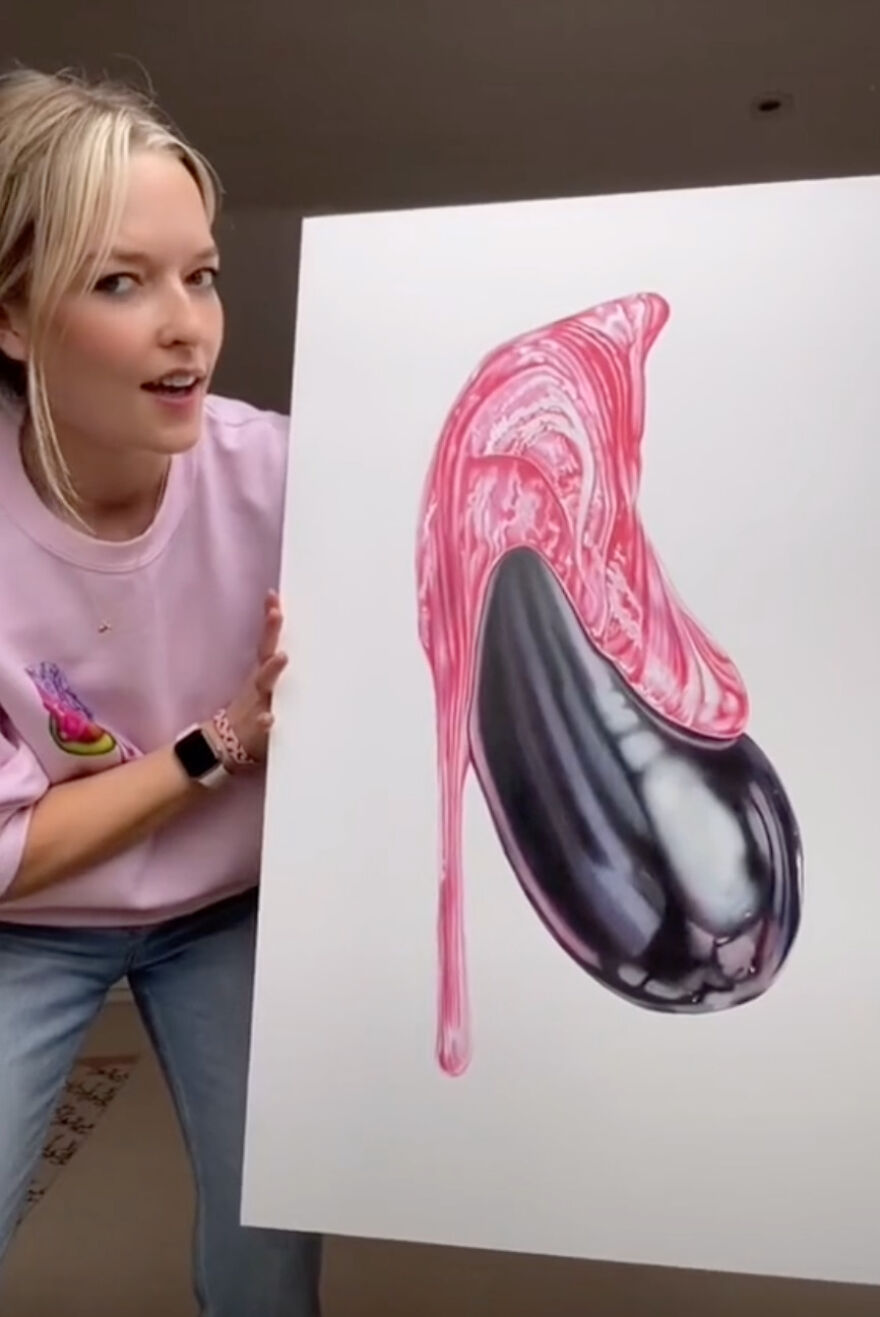 Introducing The 'Slime Series' - I Work With Slime To Create Hyper-Real, Hand-Drawn Artworks (5 Pics)