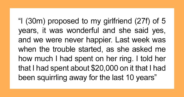 Man Asks The Internet “AITA For Buying My Fiancée A Lab-Grown Diamond And Refusing To Exchange It For A Natural Stone?”