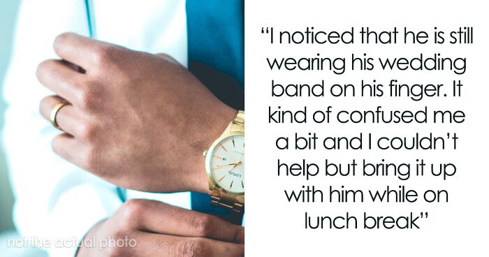 Man Storms Out From Lunch Break After Coworker Accuses Him Of Misleading Women With A Wedding Ring He Still Wears After His Wife Passed Away