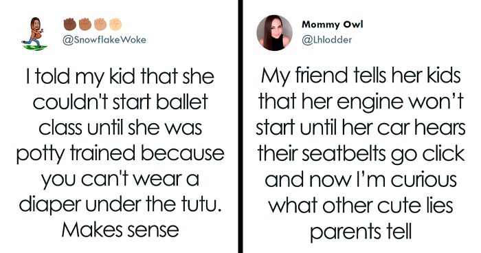 37 Little Lies Folks Tell Their Kids To Make Life Easier, As Shared In This Twitter Thread