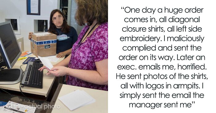 Manager Asks Lead Embroiderer To Stop Bugging Her With Quality Control Emails, Which Ends Up Costing The Company $10K