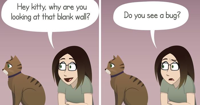 55 Funny Comics About Family Life With A Feisty Cat By 