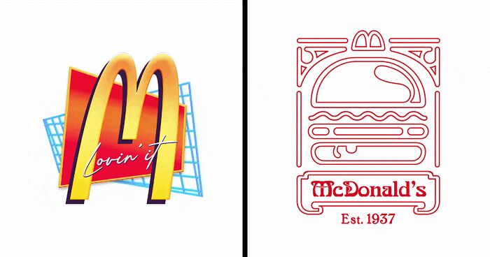 These Designers Remade Iconic Logos In Different Styles, And Here Are The Results