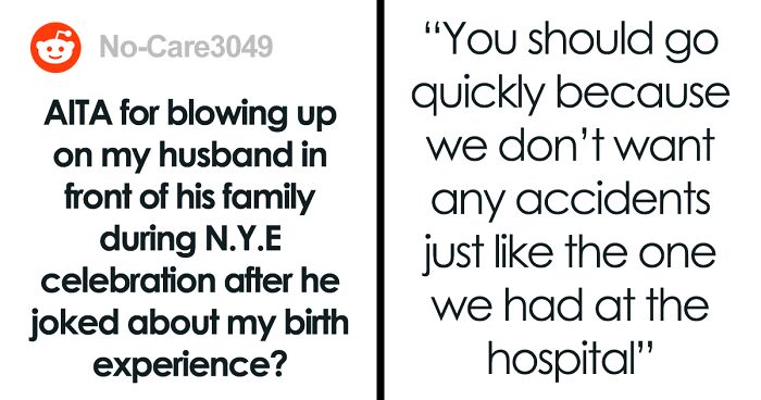 Husband Can't Stop Joking About Wife's Traumatic Experience During Birth, She's Finally Had Enough