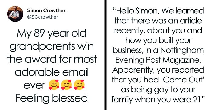 Man Goes Viral Online After He Shares Heartwarming Email From Grandparents After They Found Out That He’s Gay From An Article