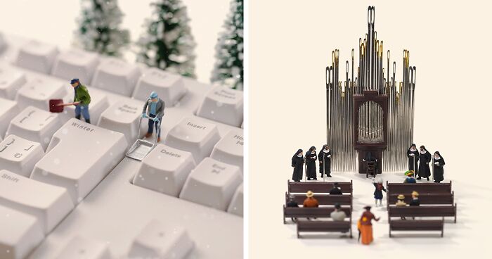 Artist Has Been Making Miniature Dioramas Every Day By Using Ordinary Objects (102 New Pics)